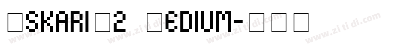 OskariG2 Medium字体转换